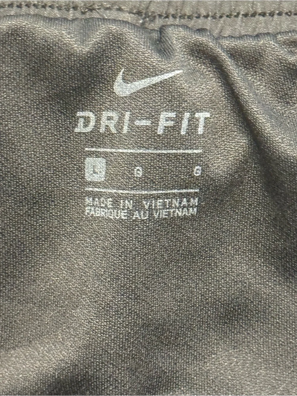 Nike Girls Youth Large Black Dri-FIT Athletic Shorts